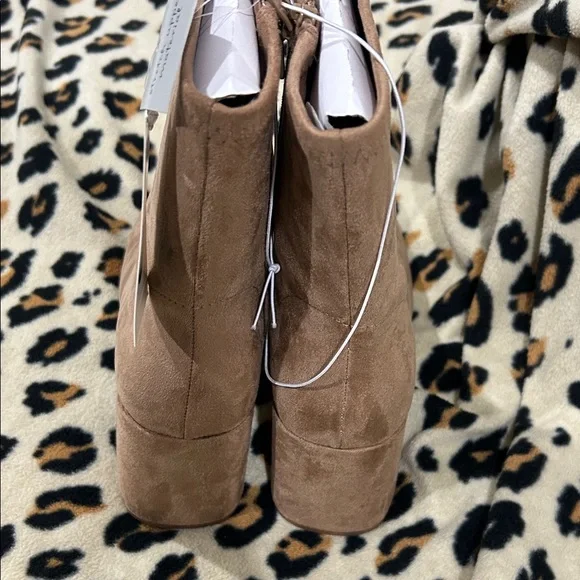 a new day Brown Suede Ankle Booties - Picture 3 of 4